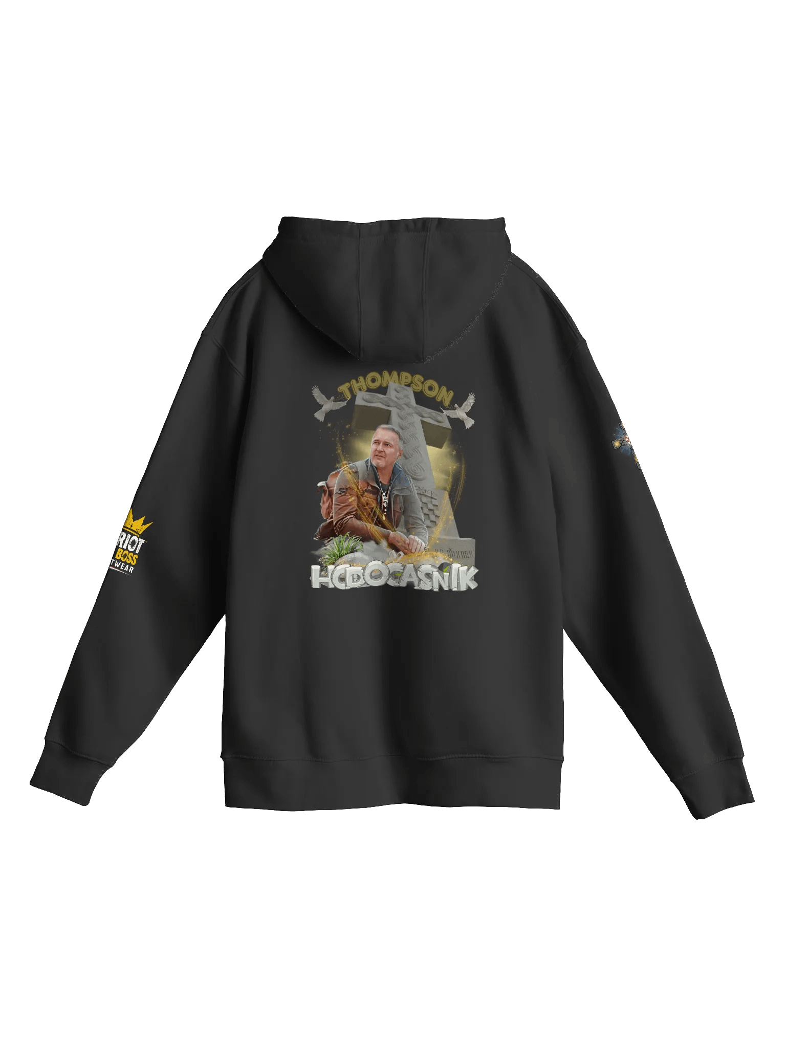 Crowned Patriot Streetwear Hoodie Thompson Hodočasnik product image (2)