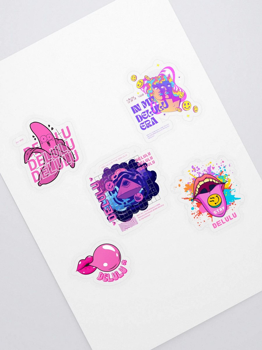 Colorful Delulu Sticker Sheet product image (2)