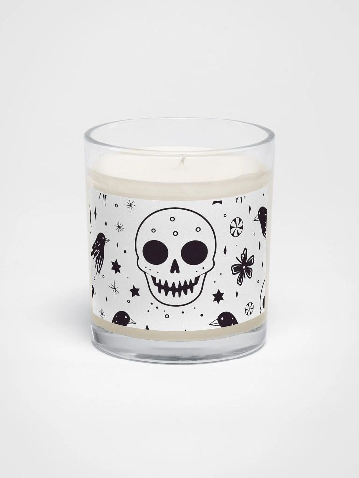 🌙 Cool Crow & Skull Motif Soy Candle 🕯️ product image (1)