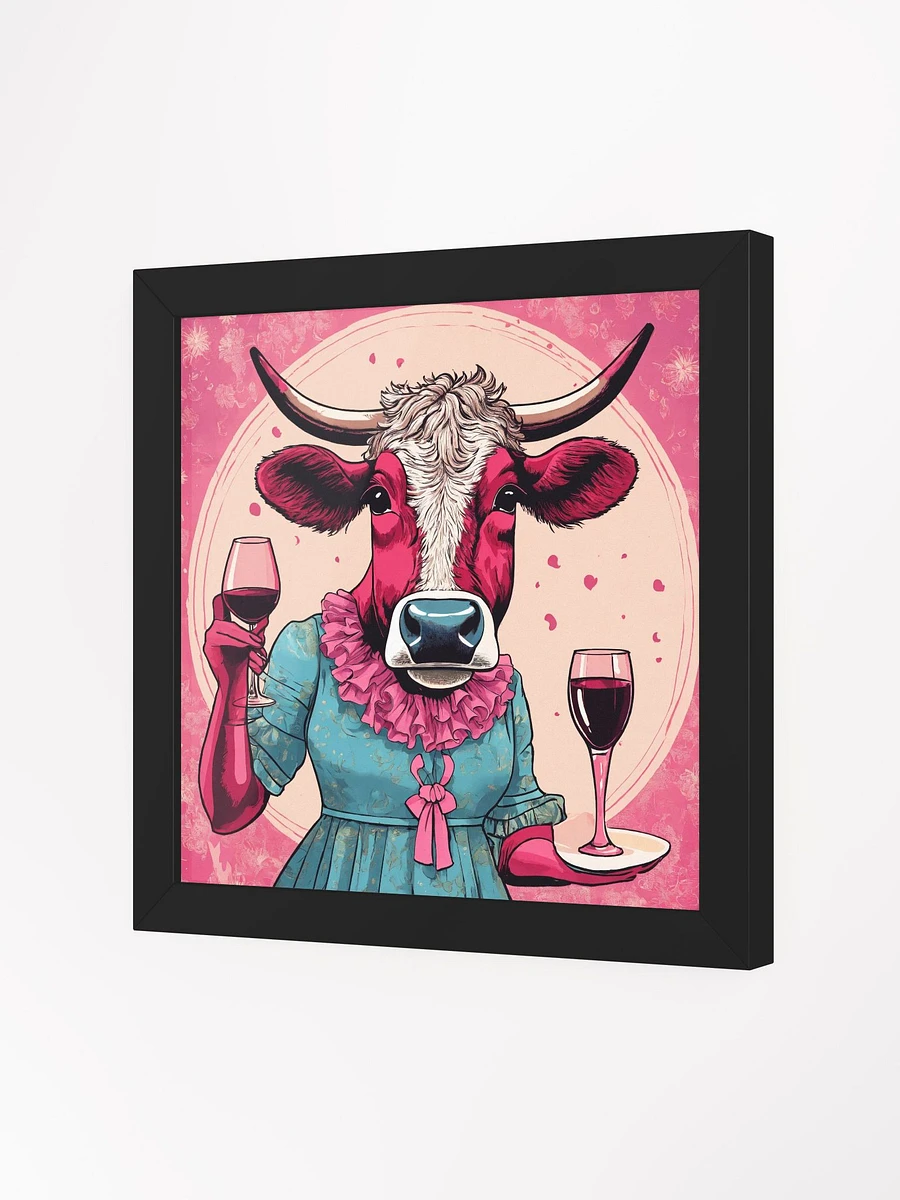 Wine Party Red Cow Framed Art Print product image (3)