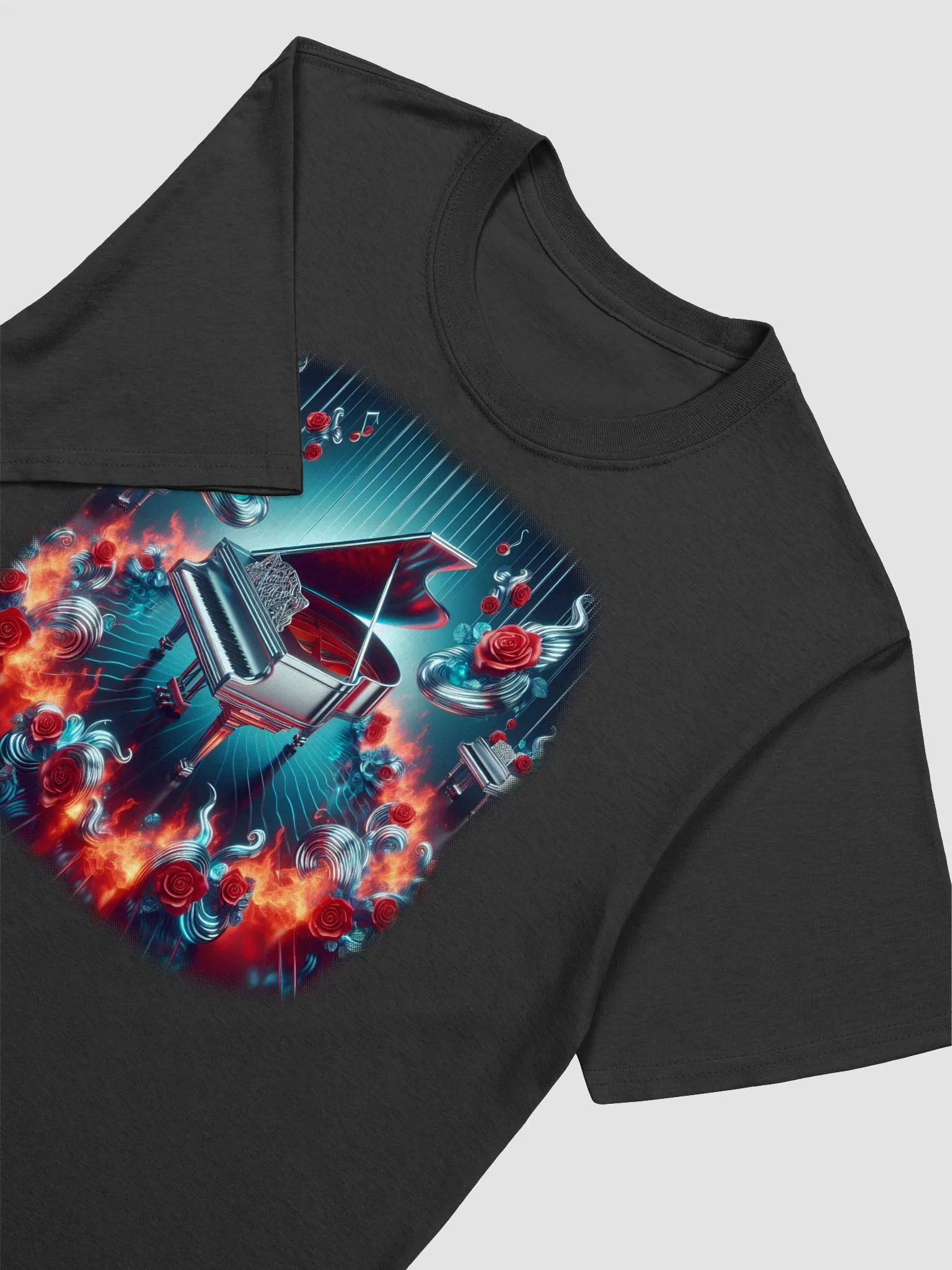 Elegant Piano Serenade - Unisex Piano T-Shirt #23 product image (3)