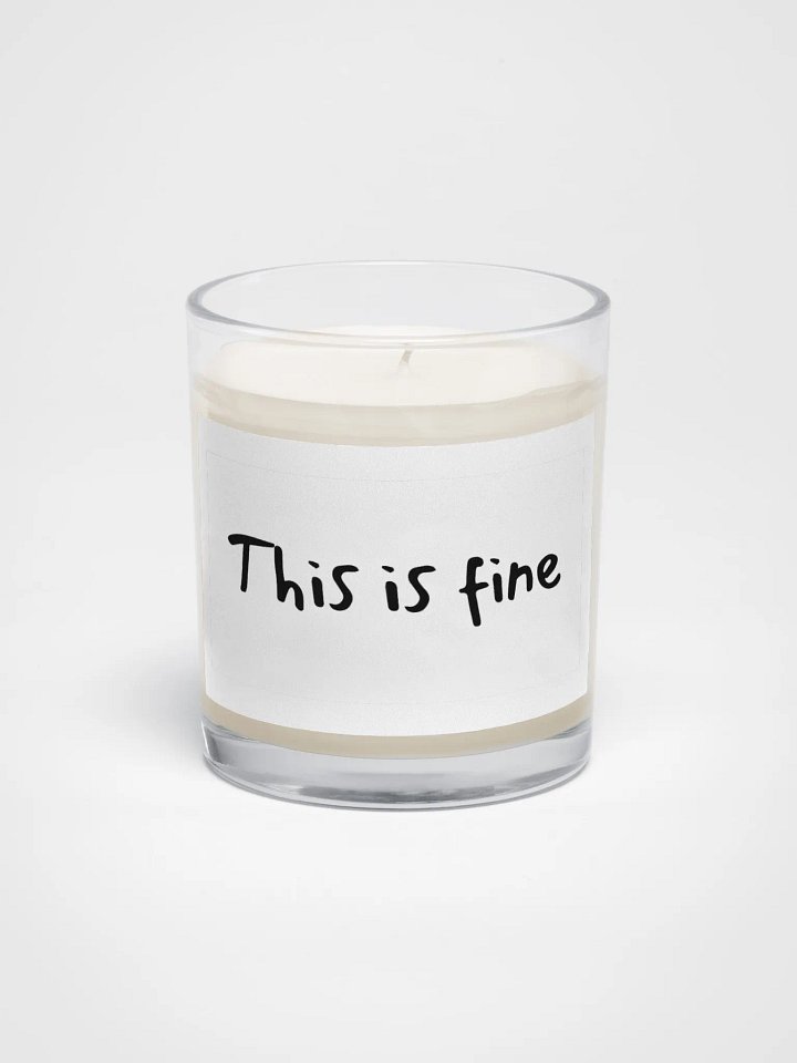"This is fine" Meme Candle product image (1)