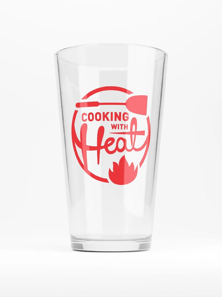 Cooking With Heat Pint Glass product image (1)