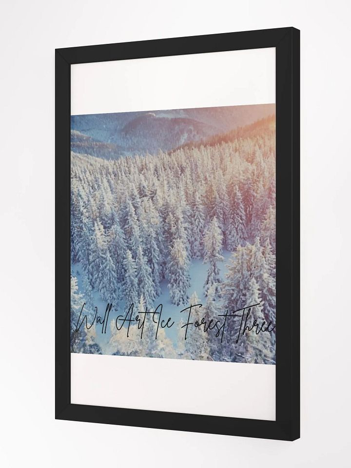 Art Ice Forest Framed High-Quality Matte Poster (in) product image (2)