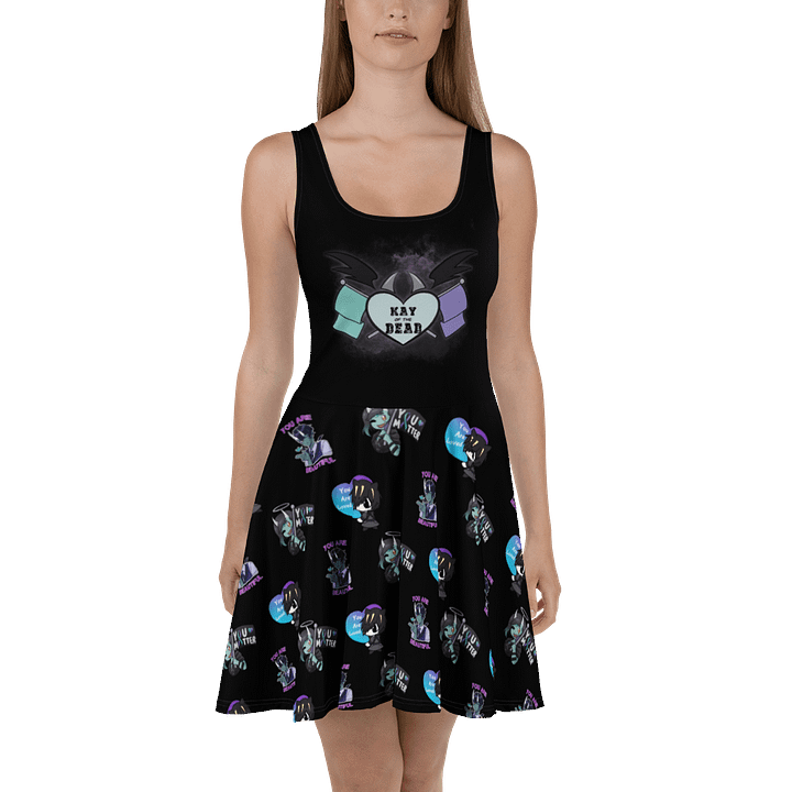 Kay_of_the_Dead Logo Dress With Printed Skirt product image (2)