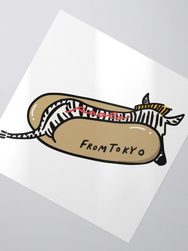 Zebra Hot Dog Sticker product image (2)