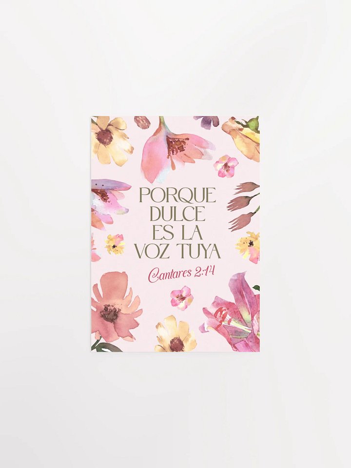 Sweet Voice Floral Poster product image (3)