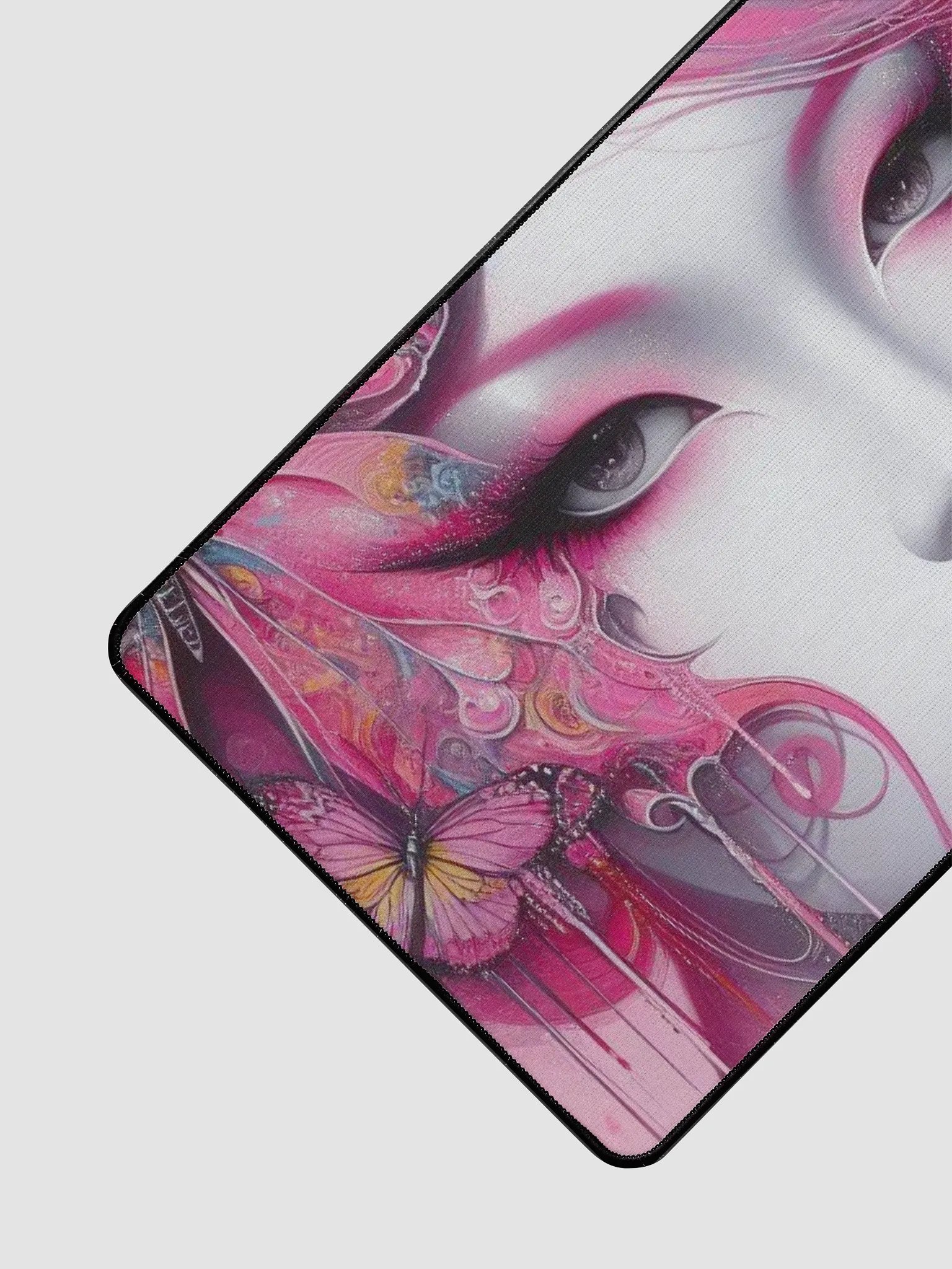 Pink Butterfly Desk Mat product image (3)