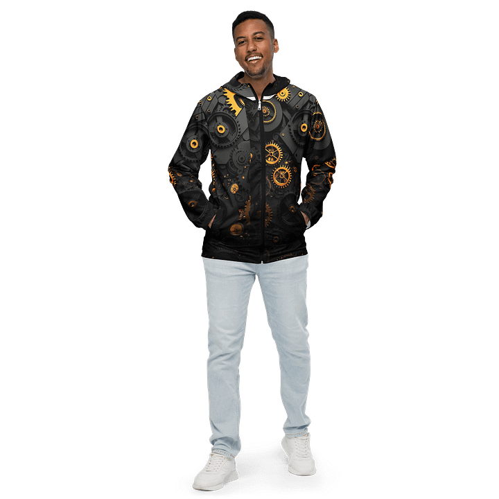 Mechanical Motion All-Over Windbreaker product image (1)