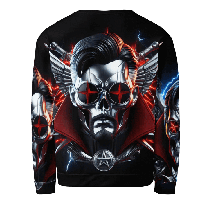 Silver Robot-Skull Face - Unisex Sweatshirt #9 product image (2)