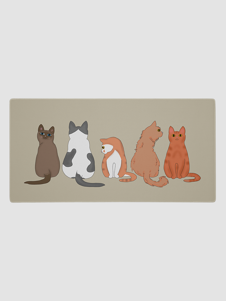 Cats Gaming Mousepad [TAN] | Runesy Merch Collection product image (1)