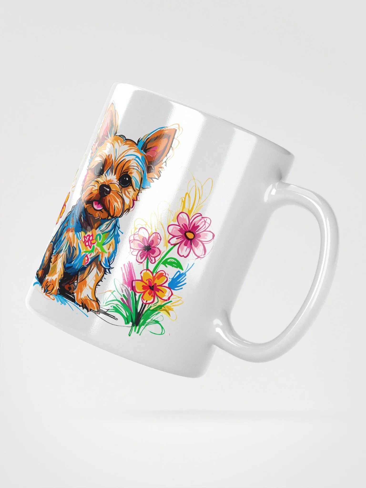 Scribbles Yorkshire Terrier 1 ,Mug product image (4)