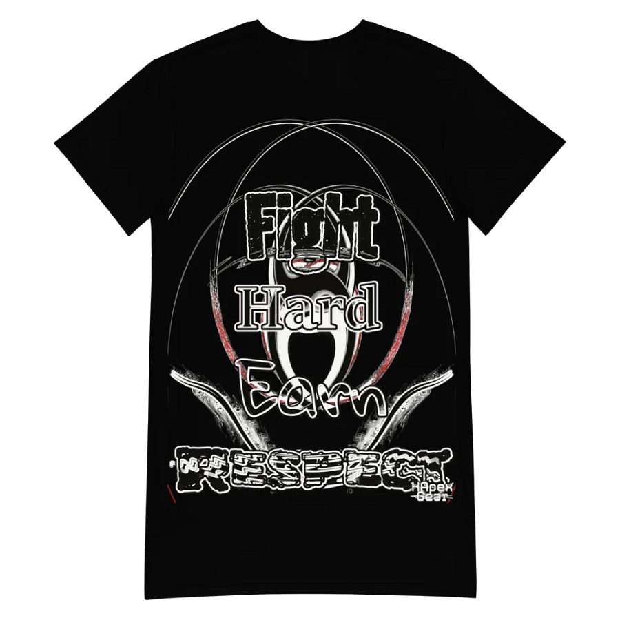 Fight Hard Earn Respect - Black - T-Shirt Dress product image (7)