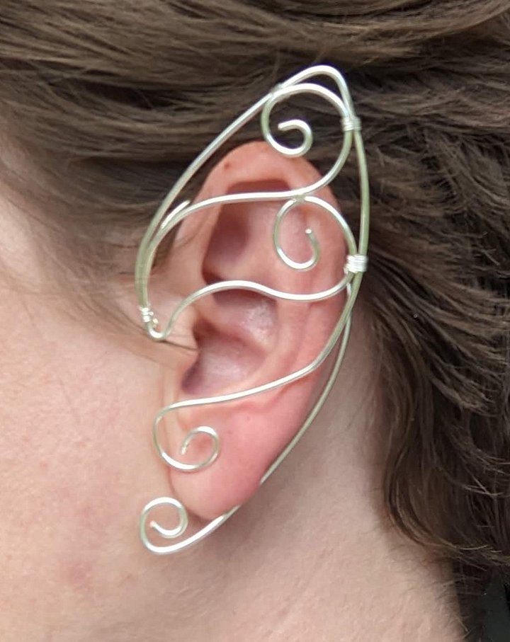 Wire Elf Ears - Standard Silver product image (2)