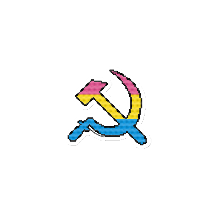 Pan Pride Hammer & Sickle Die Cut Magnet product image (1)