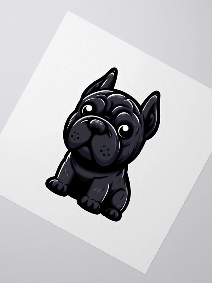 Black Cane Corso with Toys Sticker – Cute and Fun Dog Lover Decal product image (2)