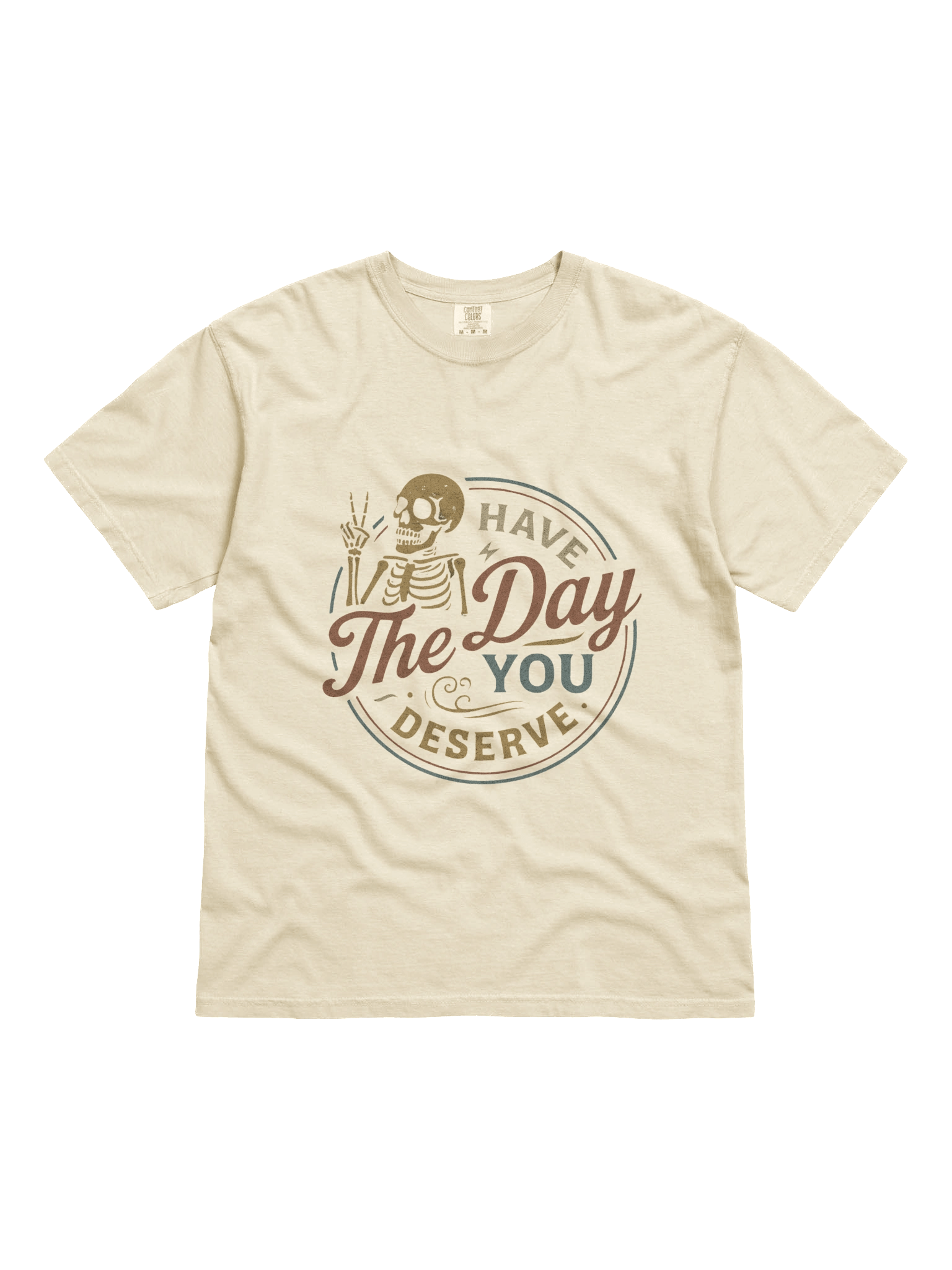 Sarcastic Skeleton Peace Sign Tee product image (41)