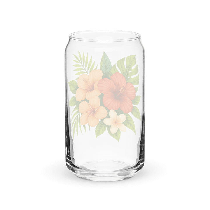 "Tropical Bloom" Can Glass | Island Vibes Everyday product image (6)