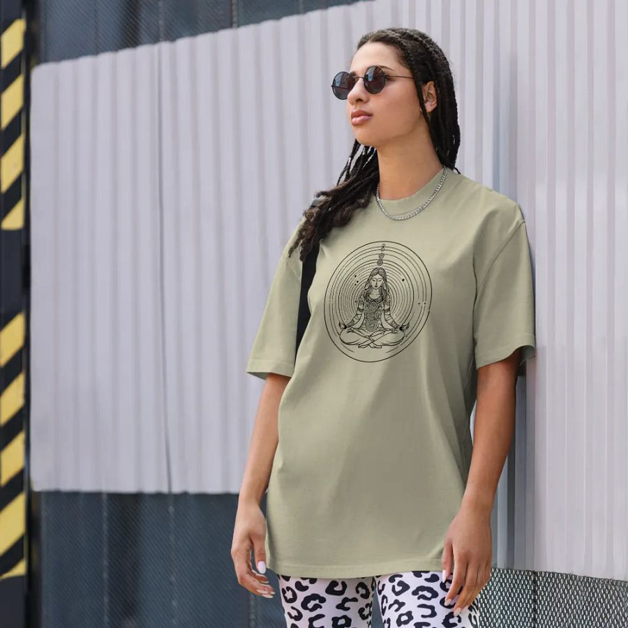 [Meditation 2 - Black] Oversized T-Shirt product image (22)