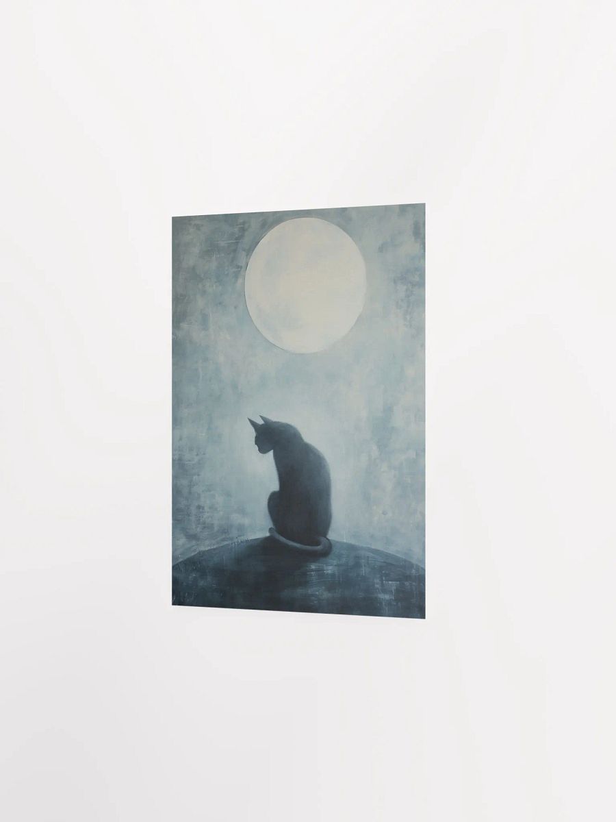 Luminous Moon Cat Poster product image (4)