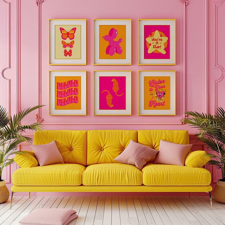 DELULU Preppy Gallery Wall Set of 6 Prints - DIGITAL product image (2)