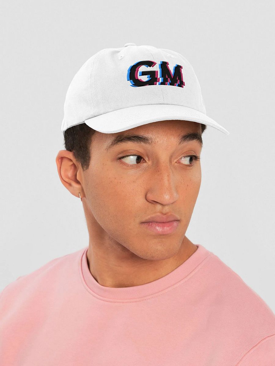 White GM Dad Hat product image (6)