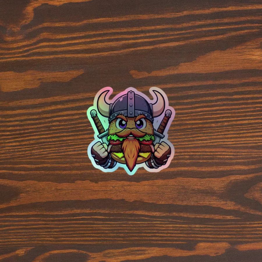 Viking Burger Holographic Sticker Sheet product image (5)