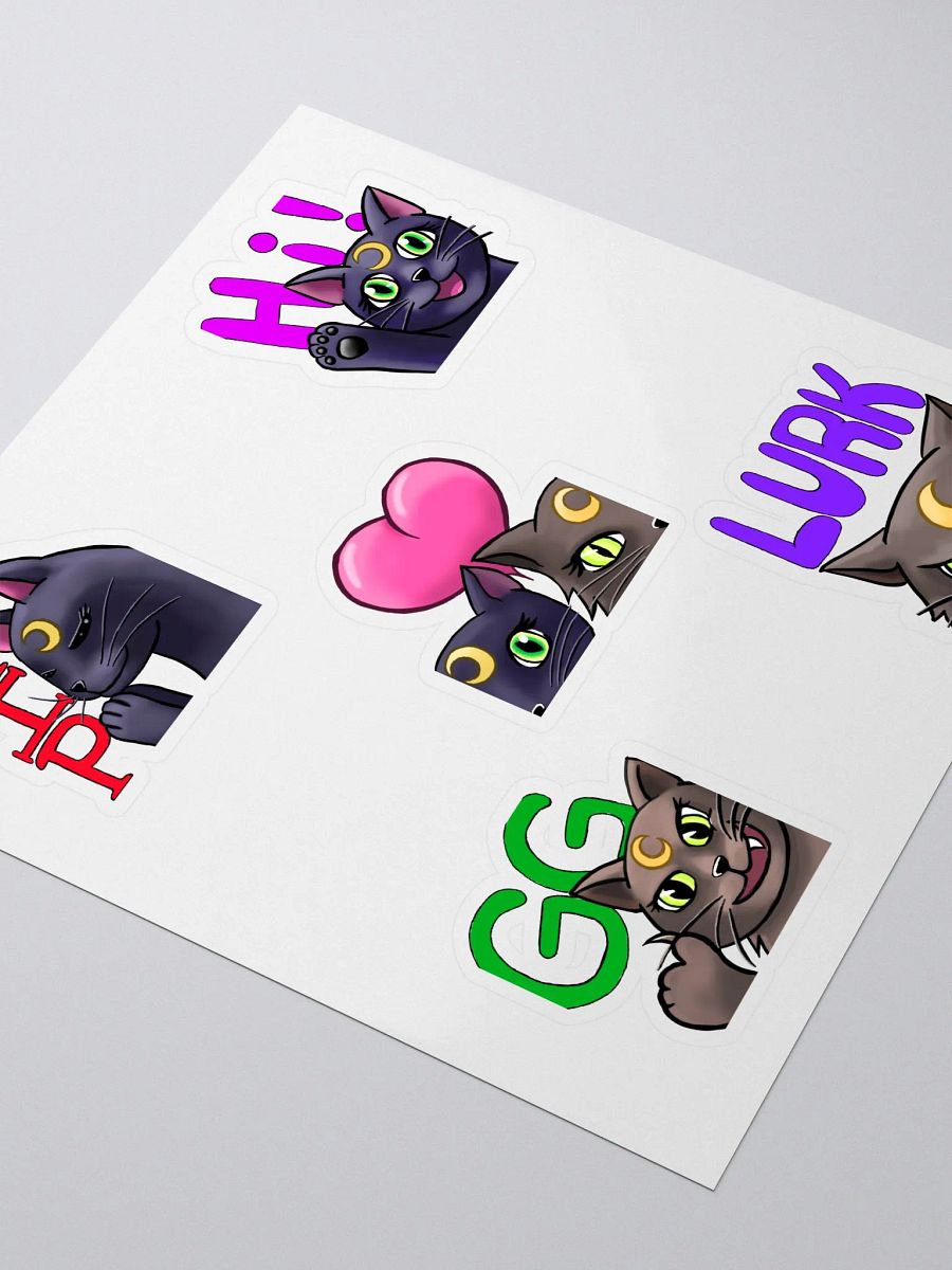 Kitty Emote Sticker Sheet product image (3)