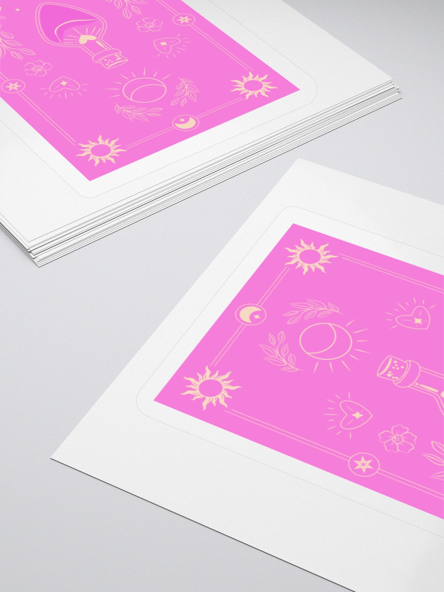 Pink Magic Potion Tarot Card 3"x3" Sticker product image (4)