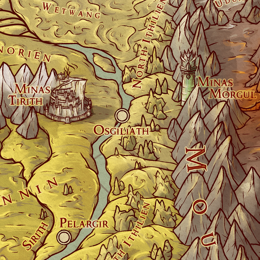 Map of Middle Earth (Third Age) product image (7)