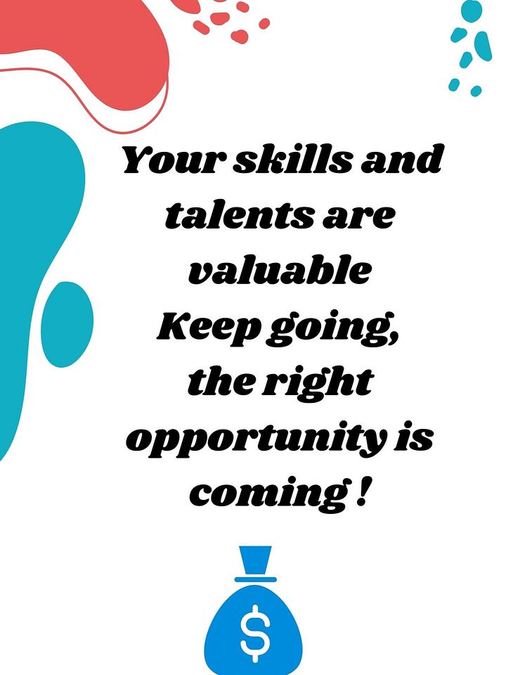 Set of 7 motivational flyers to find a job product image (1)