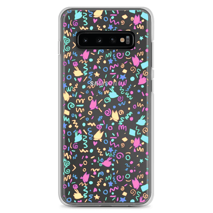 Arcade vibes clear samsung phone case product image (2)