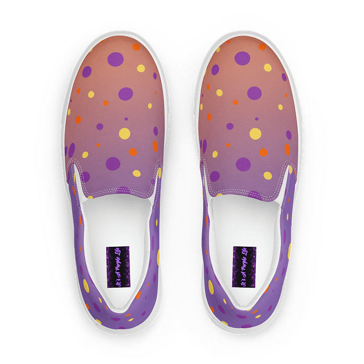 Sunset Dots Women's Slip-Ons product image (1)