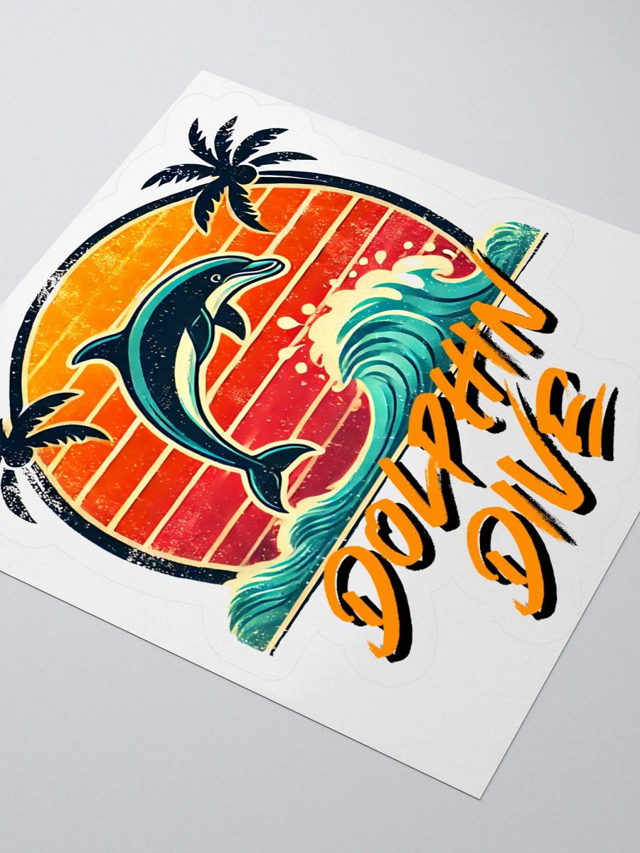 Sunset Dolphin Dive Stickers product image (11)