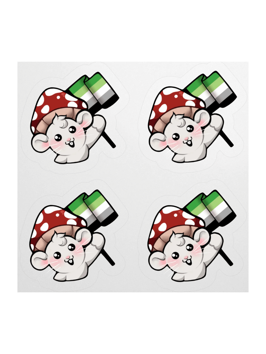Aromantic Pride Flag Stickers product image (1)