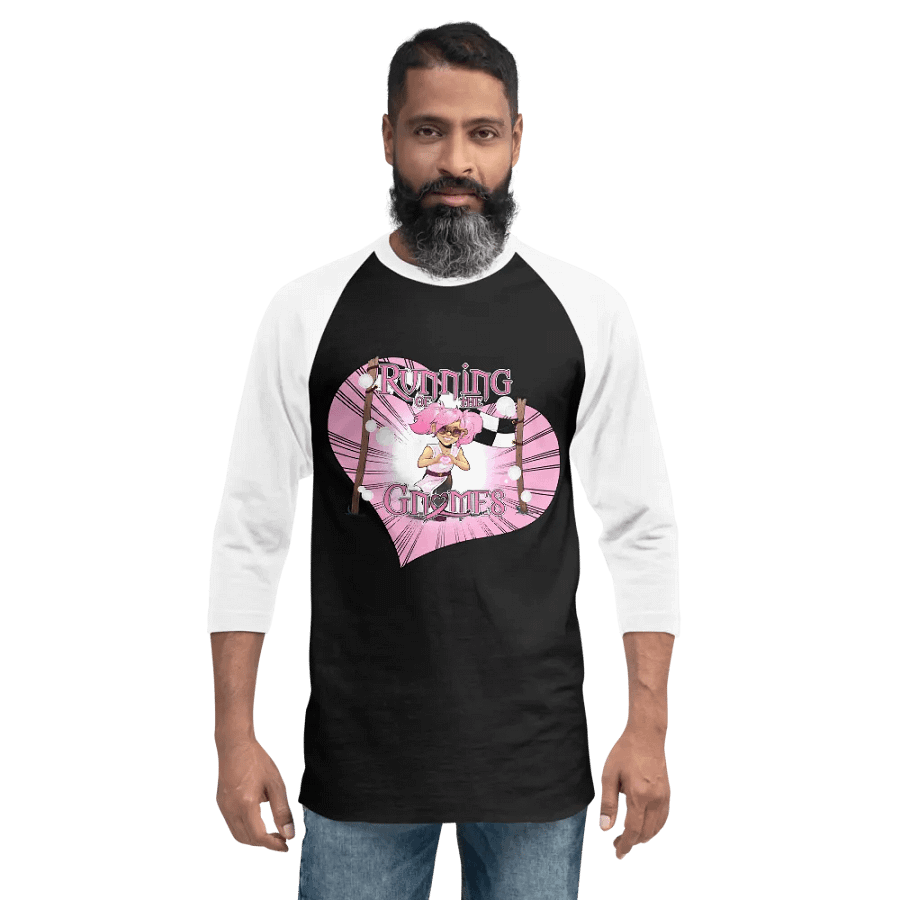 Running of the Gnomes Heart Racer- by Mischi - Raglan Tee product image (2)