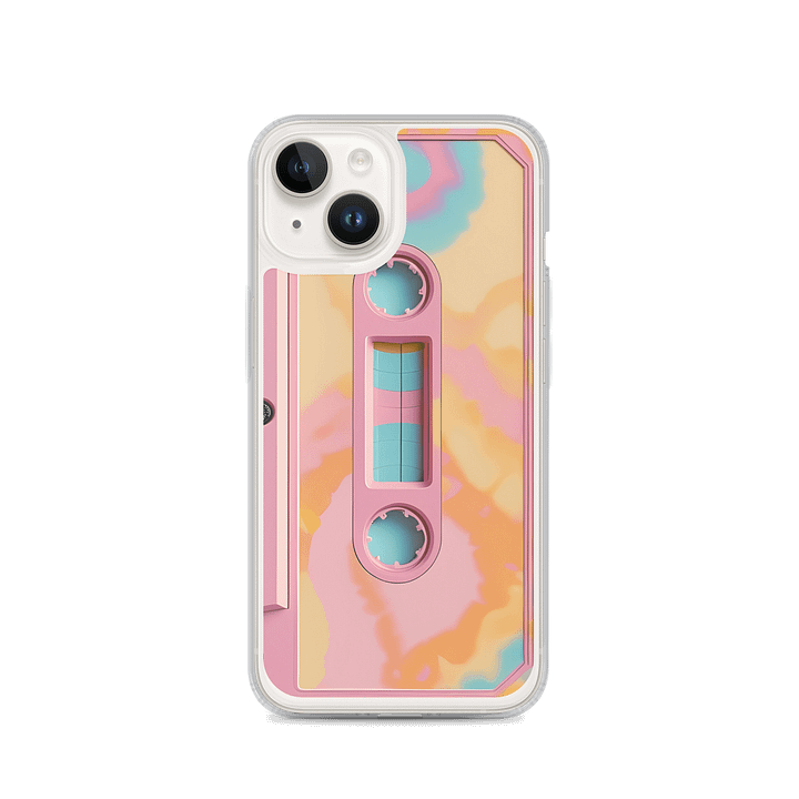 Retro pink Cassette Tape iPhone® Case product image (4)