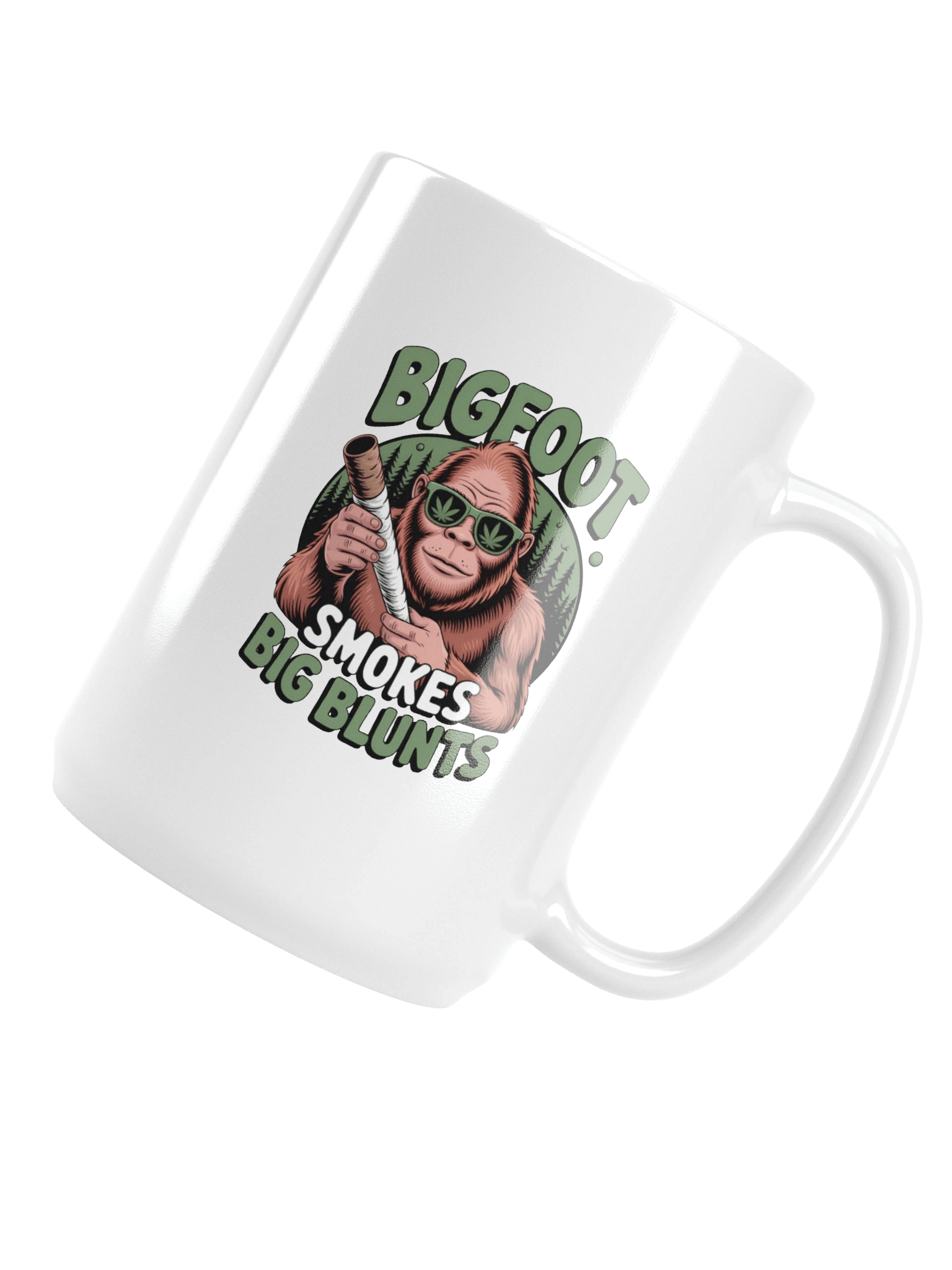Cannabis - Bigfoot Smokes Big Blunts - Design | 15oz Coffee Mug product image (5)