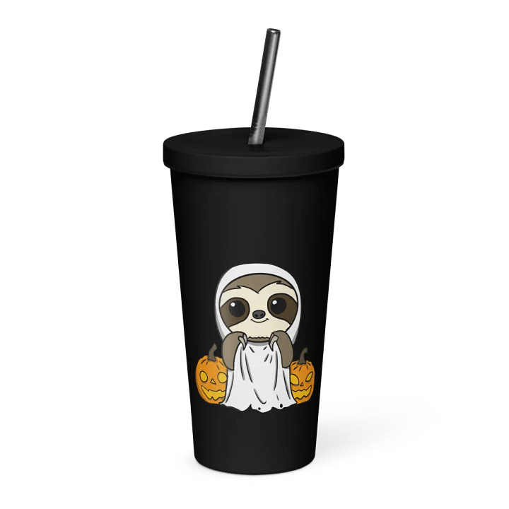Insulated Tumbler with a Straw - Ghost product image (1)