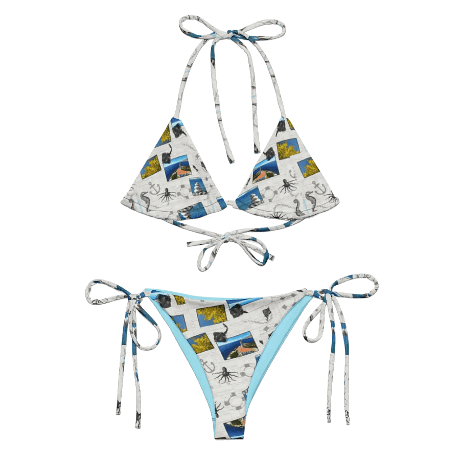 Sea design (photoshop by Dina R.) - Recycled String Bikini product image (5)