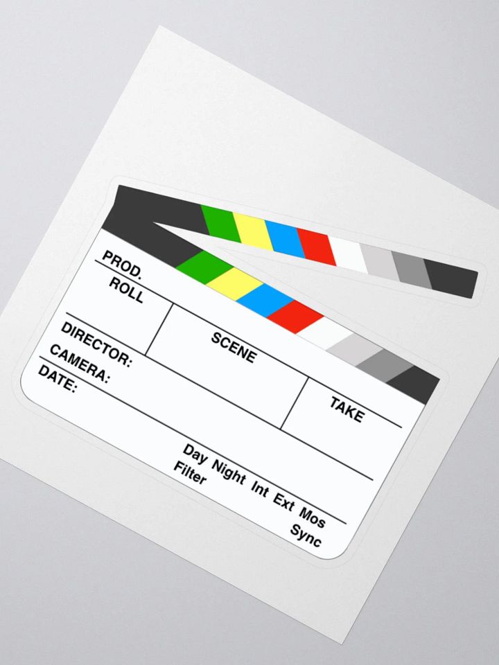 Clapperboard Sticker (color) product image (2)