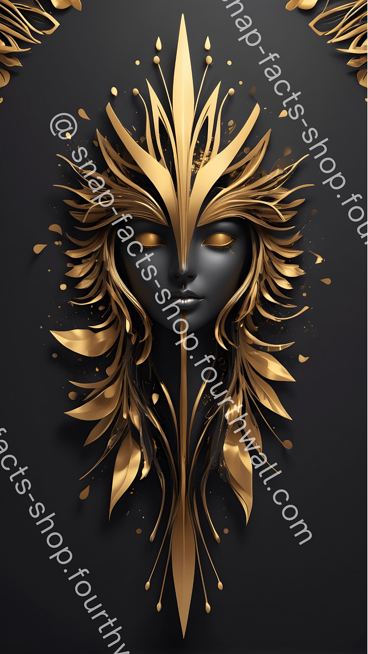 Floral Majesty in Gilded Symmetry product image (1)