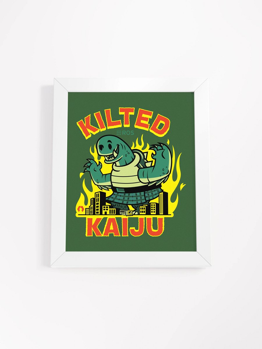Kilted Kaiju framed poster product image (3)