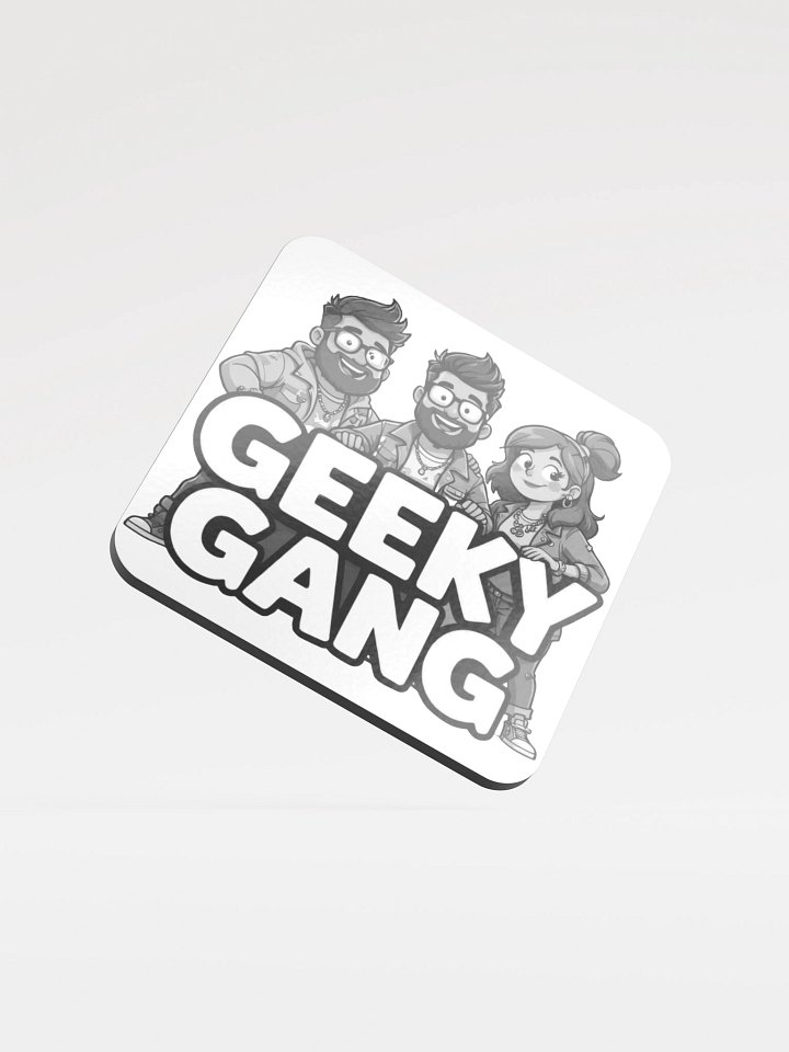 Geeky Gang Glossed Cork Coaster product image (1)