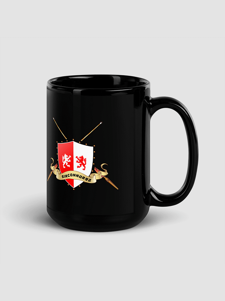 Sir Connor Black Glossy Mug product image (2)