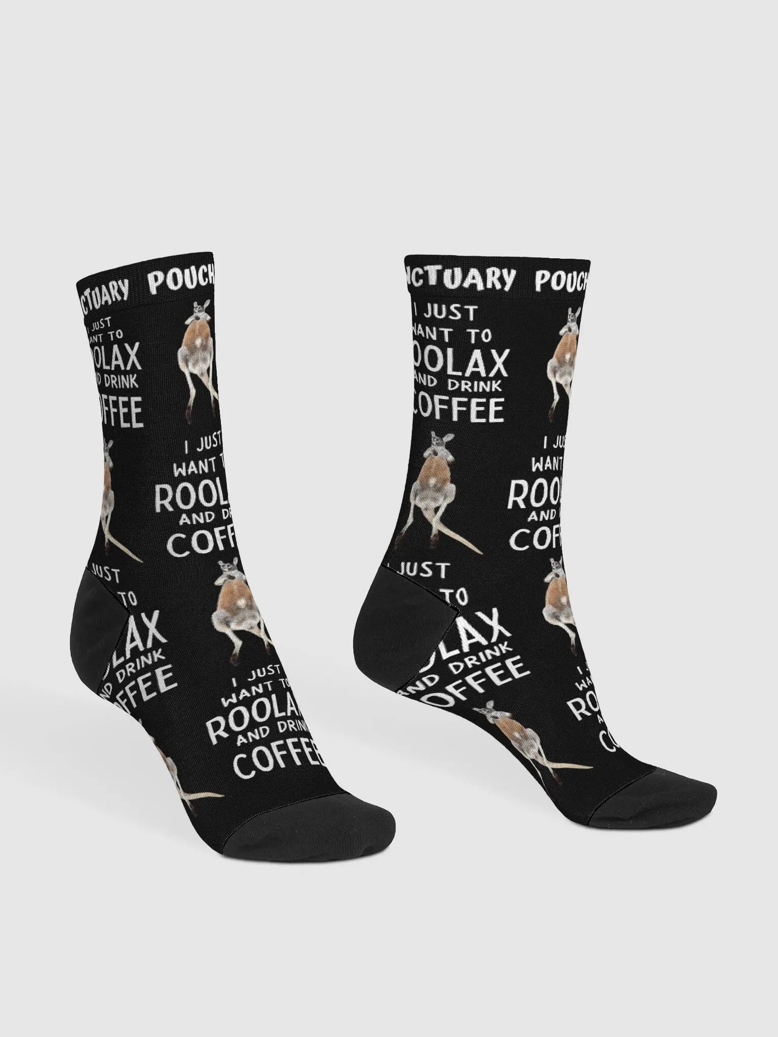 I JUST WANT TO ROOLAX AND DRINK COFFEE SOCKS product image (3)