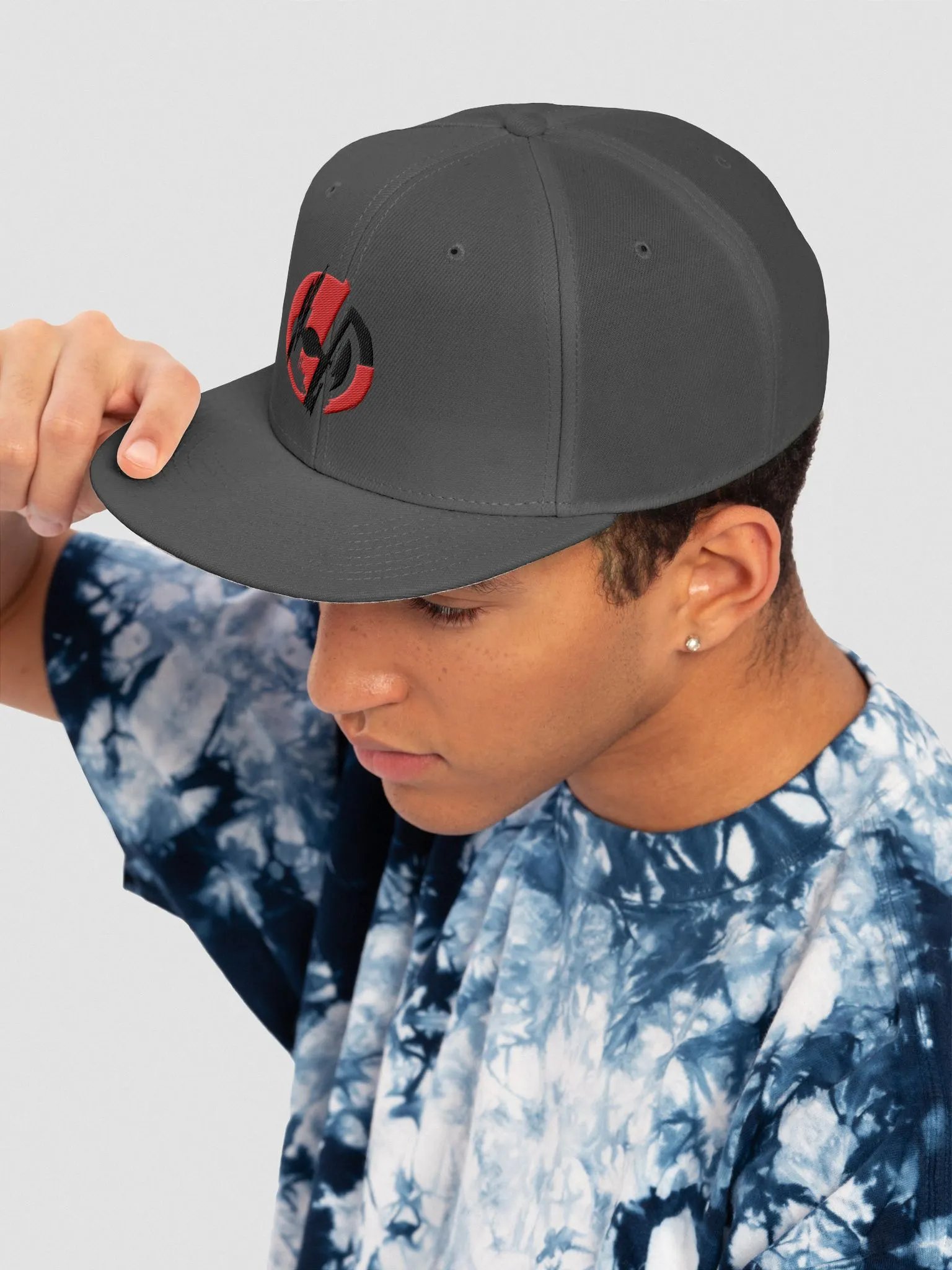 Hyperdrive Logo 2025 Charcoal Grey Flat Bill Cap product image (7)