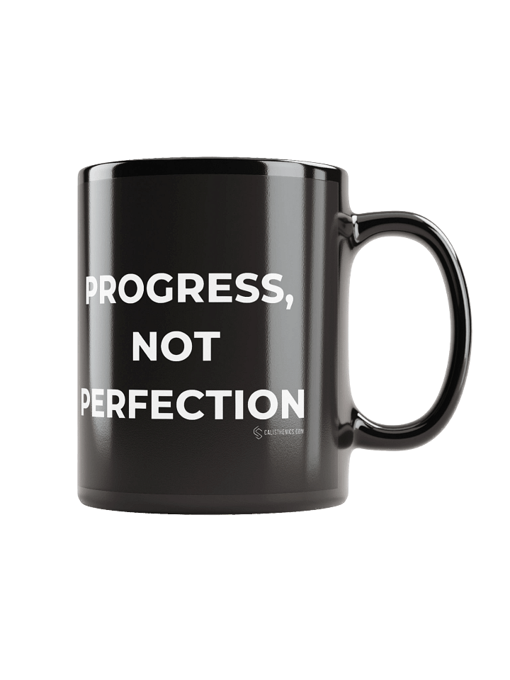 Progress, Not Perfection Mug (Black, Logo) product image (1)