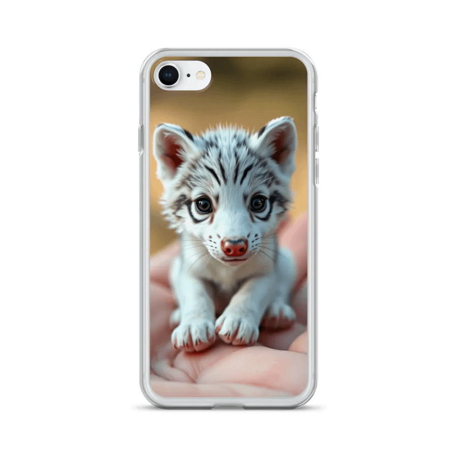 Tiny White Wolf Cub iPhone® Clear Case product image (24)