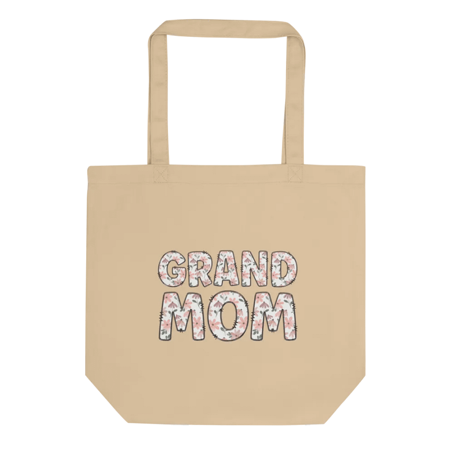 Grandmother Gift For Mother's Day, Floral Double-Side Printed Canvas Bag product image (5)